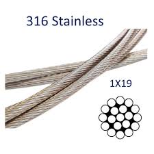 1x19 Stainless Steel rope